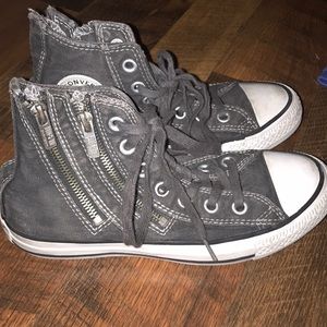 Converse All-Star gray high tops-size 5.5 women’s